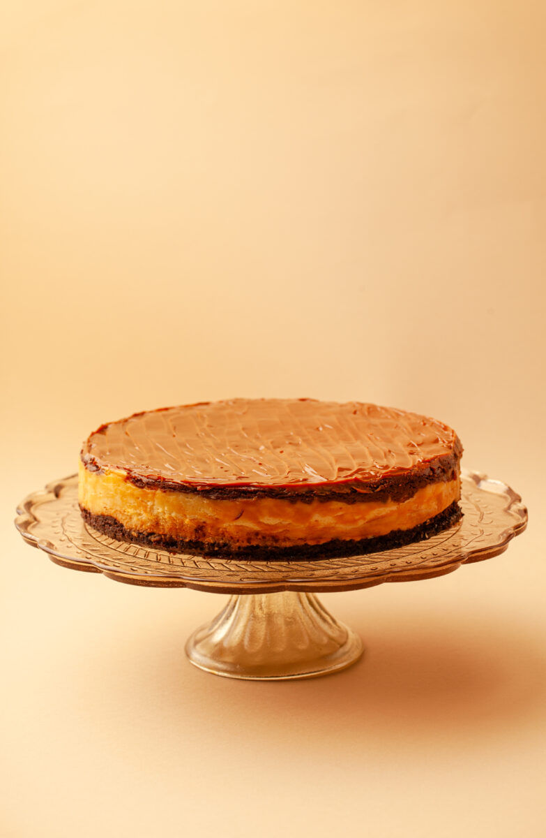 Čokoládovo-karamelový cheesecake